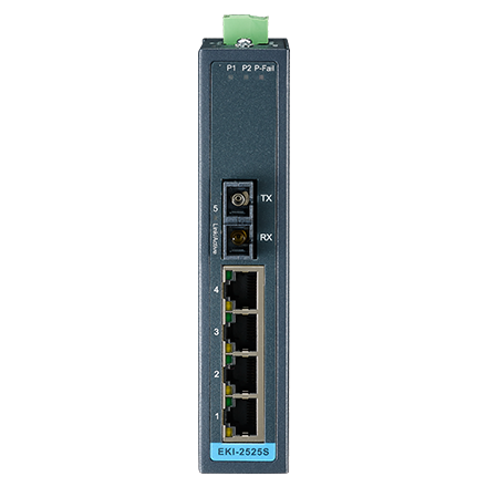4 + 1FX Single-Mode unmanaged Ethernet switch
